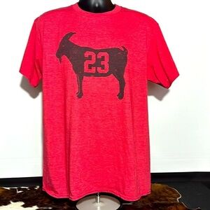 "GOAT 23" Red Vintage T-shirt